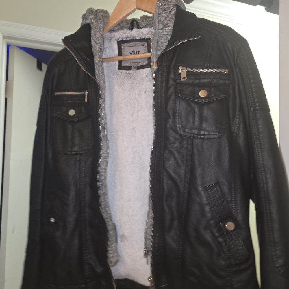YMI Black and Gray Bomber Jacket Sleek Design